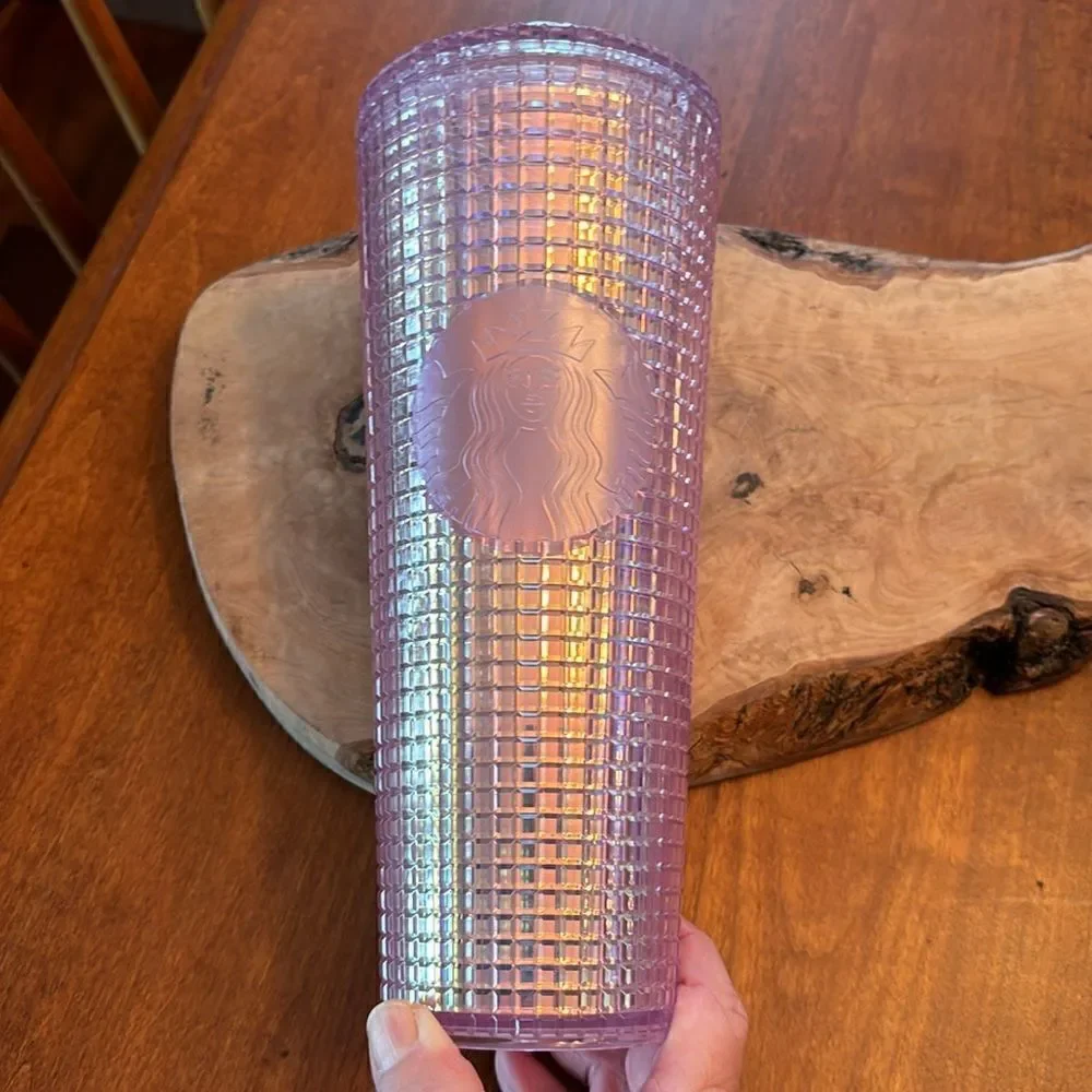 Starbucks Iridescent Pink Disco Ball 24 oz. Tumbler
